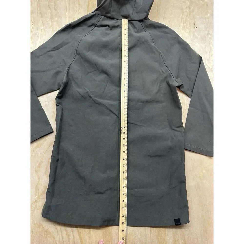BENCH UK Outdoor Jacket Army‎ Green Chore Coat Sz S Hooded NEW! Long Pockets